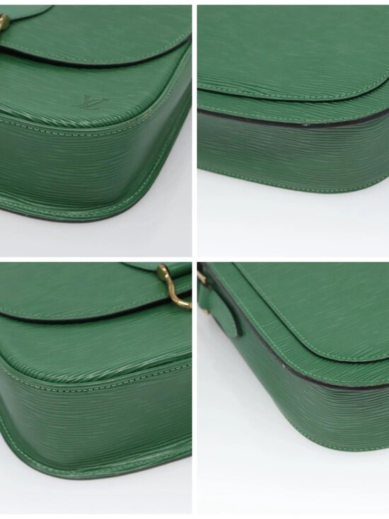 LOUIS VUITTON Epi Saint Cloud GM Shoulder Bag Green M52194 LV Auth 125398A - Picture 14 of 16